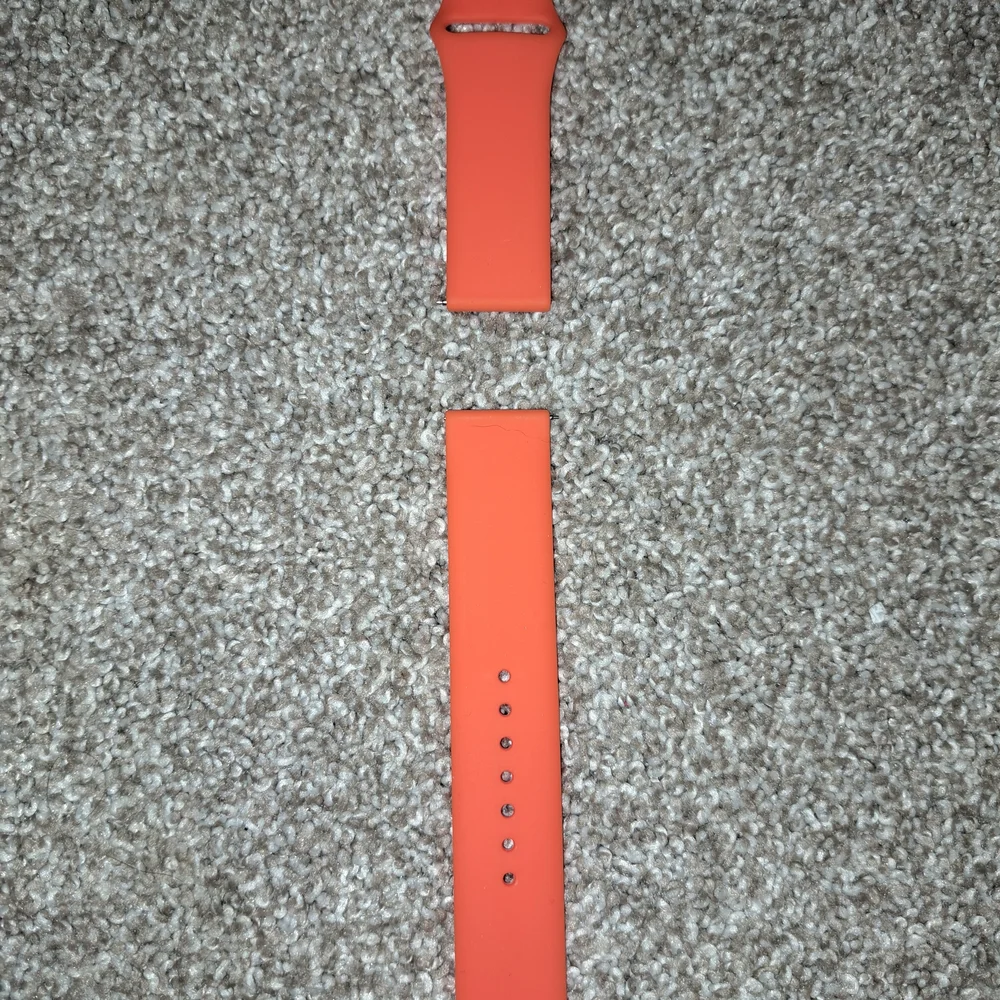 Orange Silicone Watch Band for Men